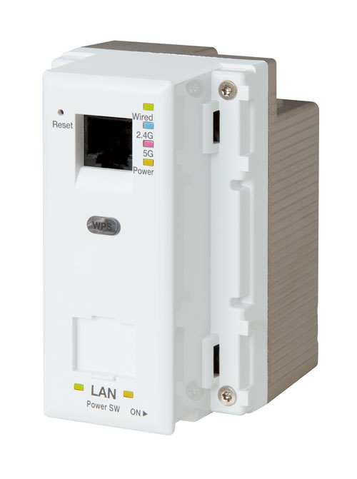 壁埋込み型 無線LANアクセスポイント「Wi-Fi AP ユニット 866Mbps(電話ジャックあり)」（取付工事セット）